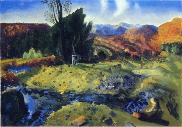 George Wesley Bellows Painting - Autumn Brook Paisaje realista George Wesley Bellows